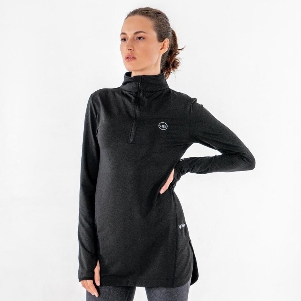 NWT Veil Garment Women’s Spark Black Quarter Zipped Size 2XL.